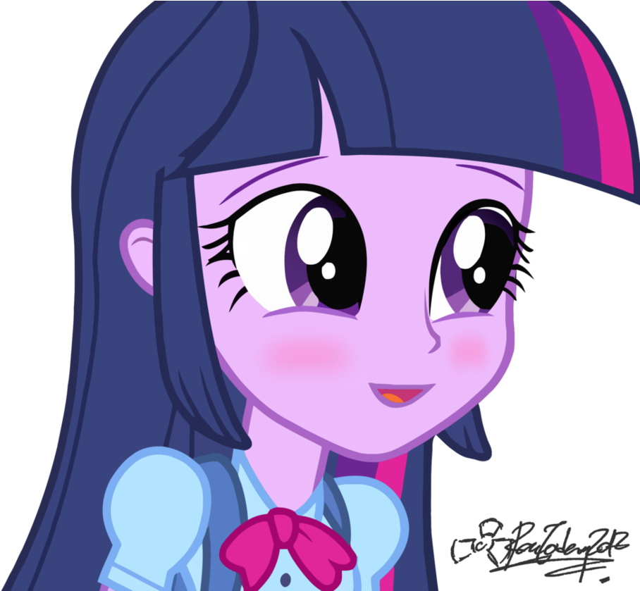 Twilight Sparkle Equestria Girls Portrait PNG Image