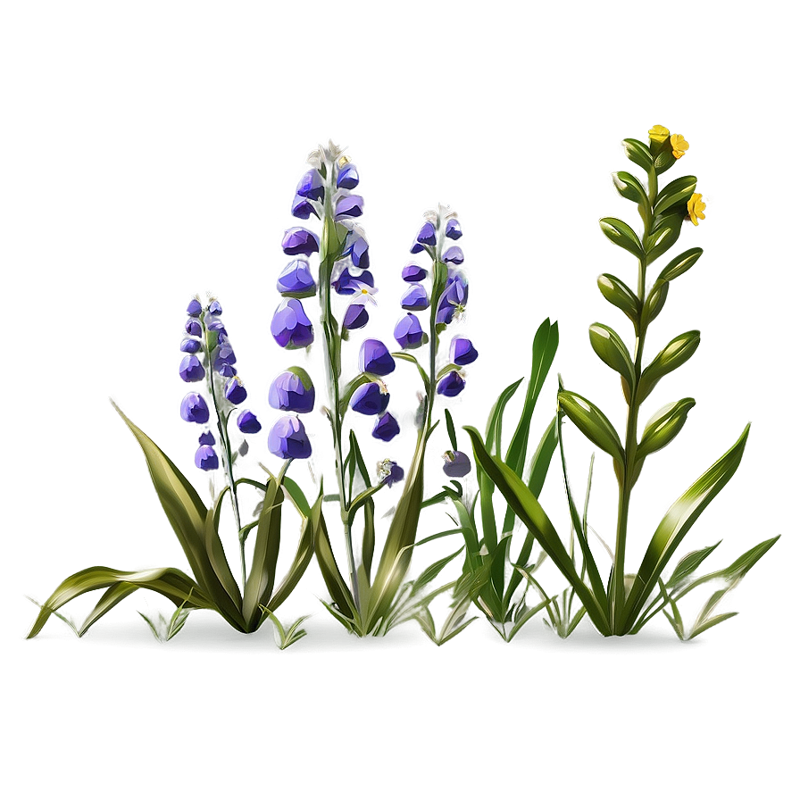 Twilight Wildflowers Scene Png 11 PNG Image