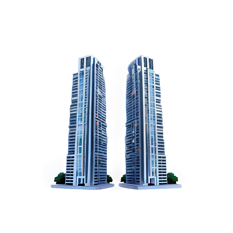 Twin Skyscrapers Png Pqk PNG Image