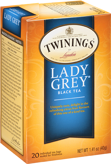 Twinings Lady Grey Tea Box PNG Image