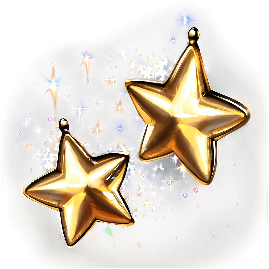 Twinkling Gold Stars Png Qwe16 PNG Image