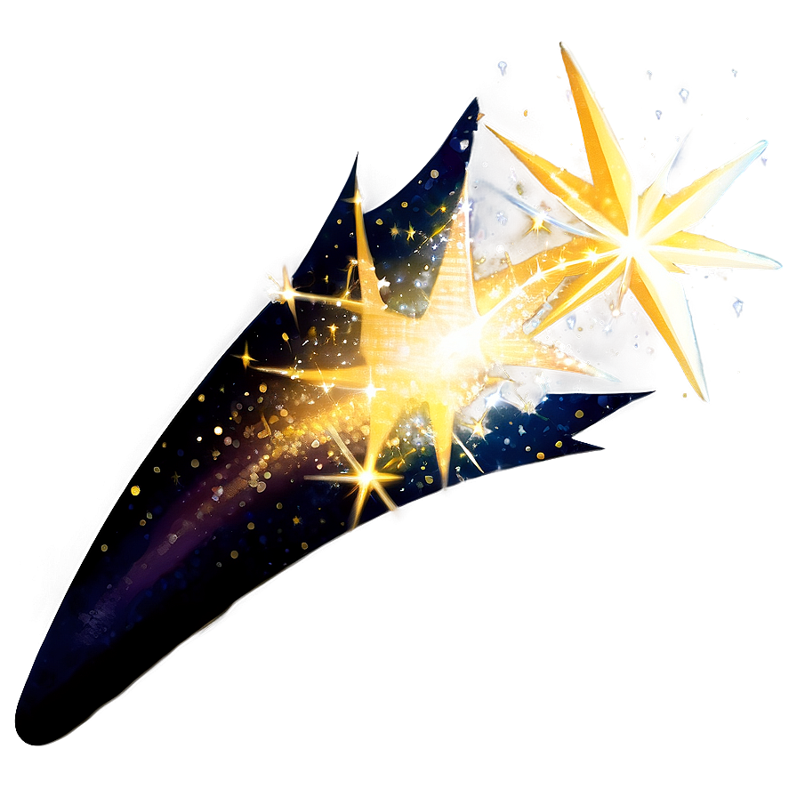 Twinkling Shooting Star Sparkle Png Acn PNG Image