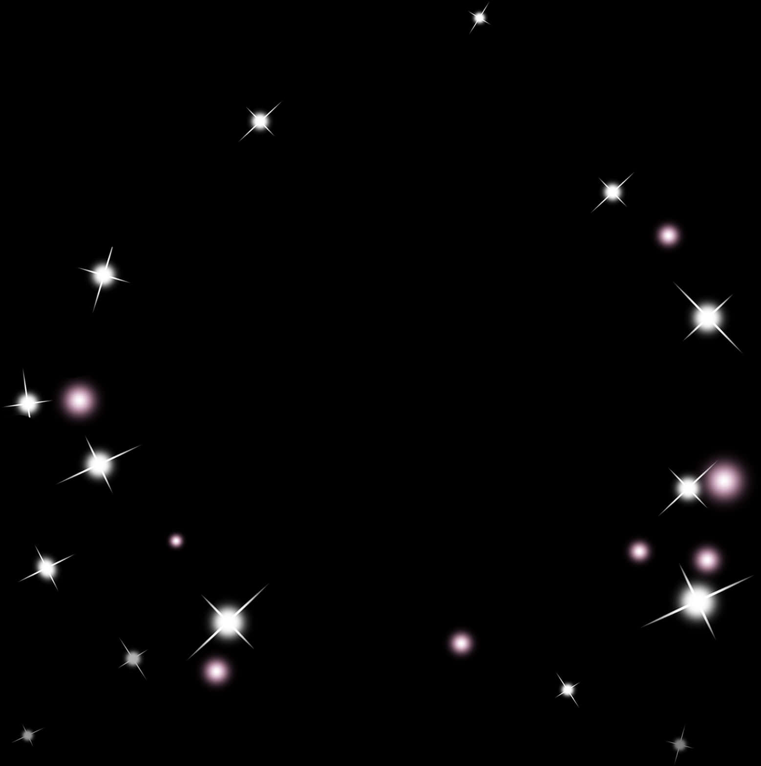 Twinkling Stars Night Sky PNG Image