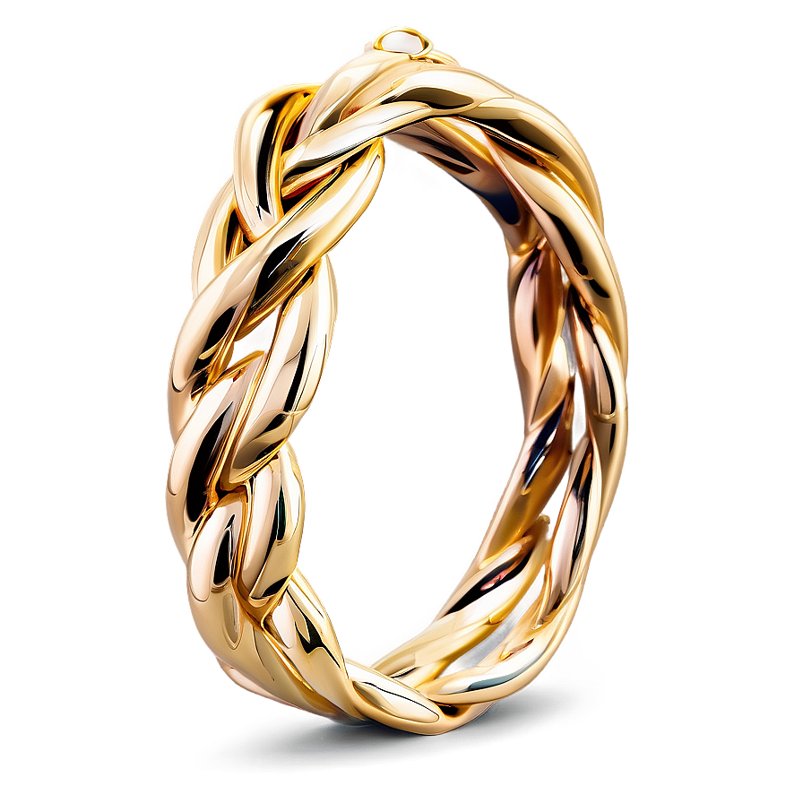 Twisted Gold Bracelet Design Png Sgi PNG Image