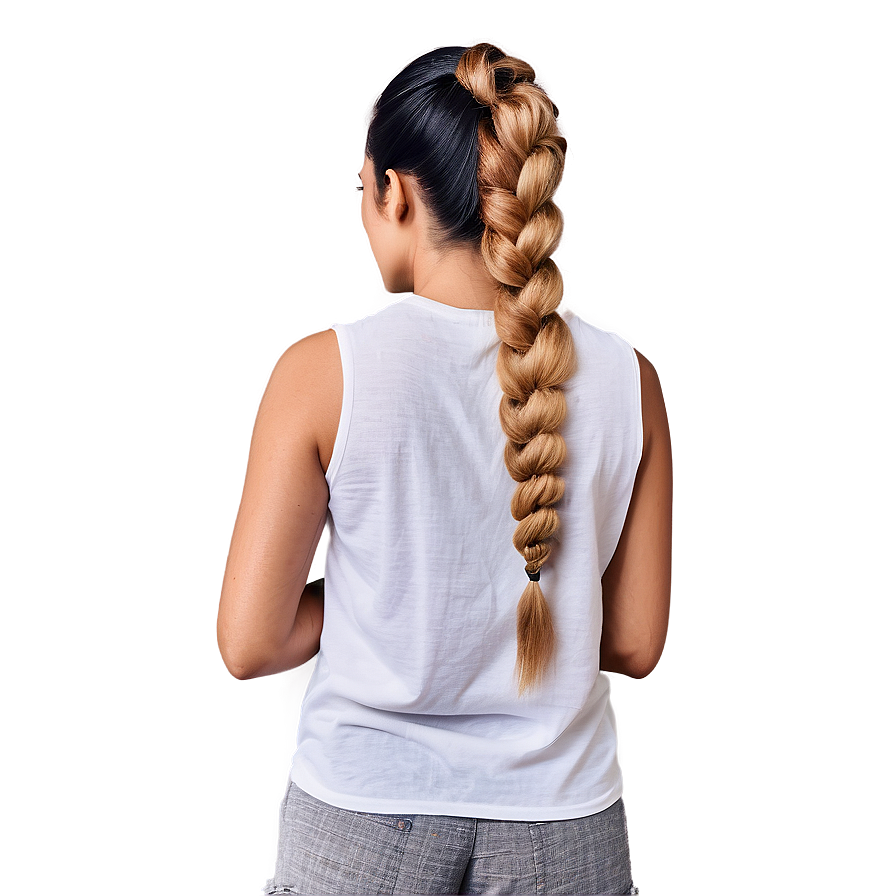 Twisted Ponytail Technique Png Nuw52 PNG Image