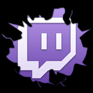 Twitch Logo Glitch Effect PNG Image