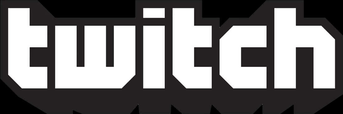 Twitch Logo Whiteon Black PNG Image