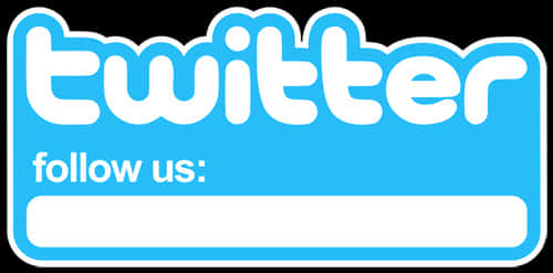 Twitter Follow Us Button PNG Image