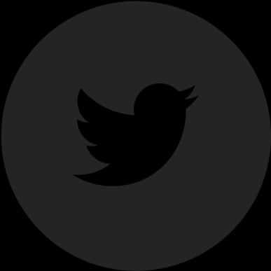 Twitter Logo Black Background PNG Image