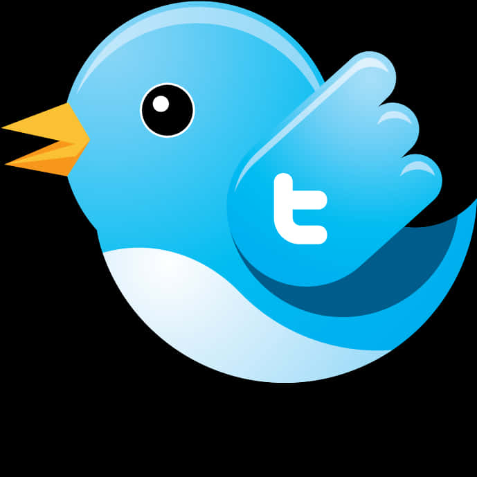 Twitter Logo Blue Bird PNG Image