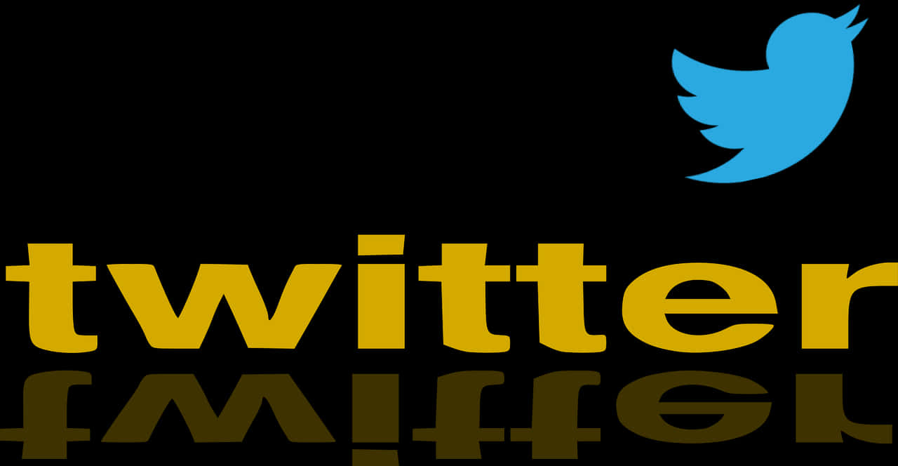 Twitter Logo Reflection PNG Image