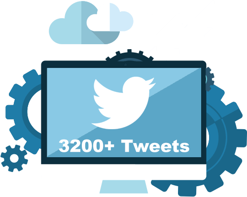 Twitter Milestone3200 Tweets PNG Image