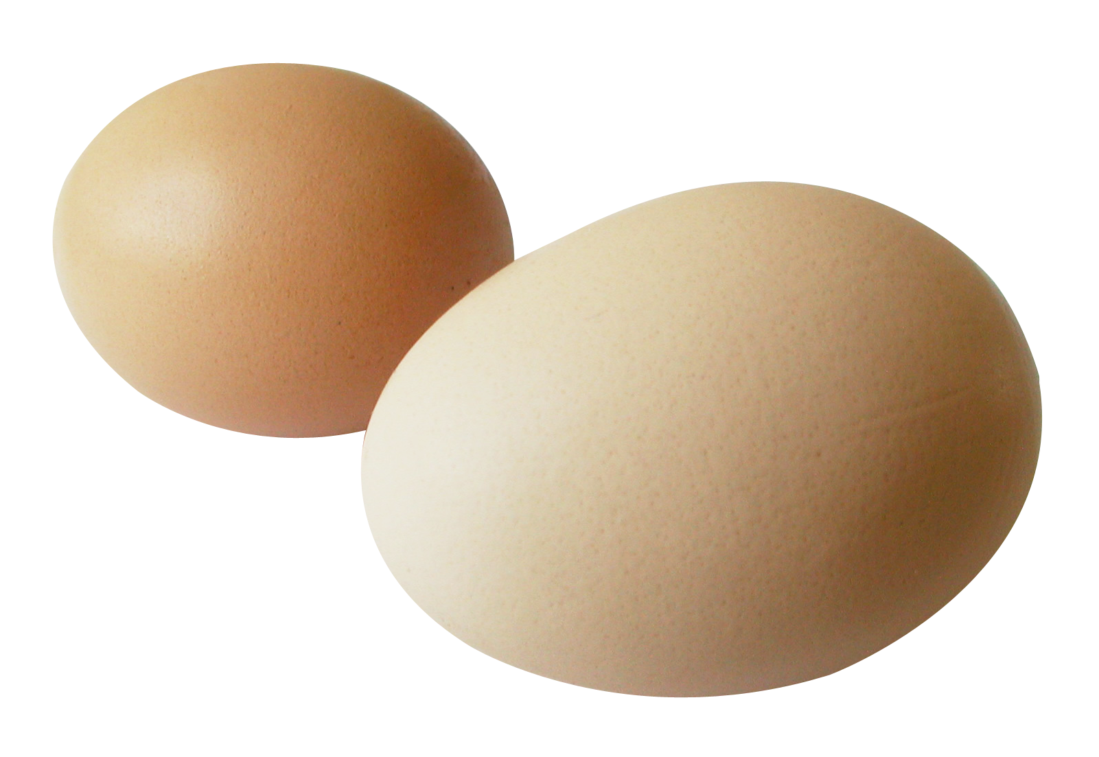 Two Brown Eggs Isolated PNG Image