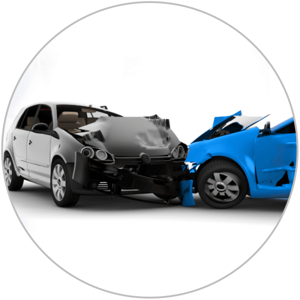 Two Car Collision Damage PNG Image