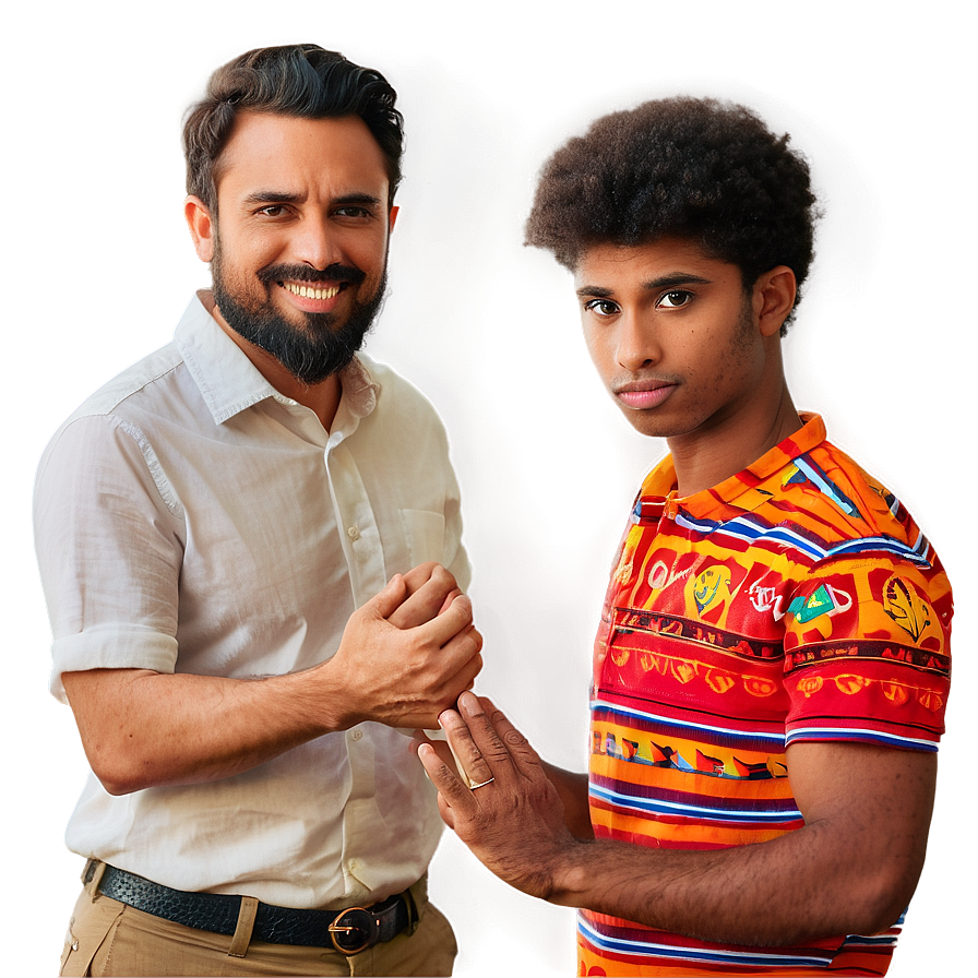 Two Men Handshake Agreement PNG Image