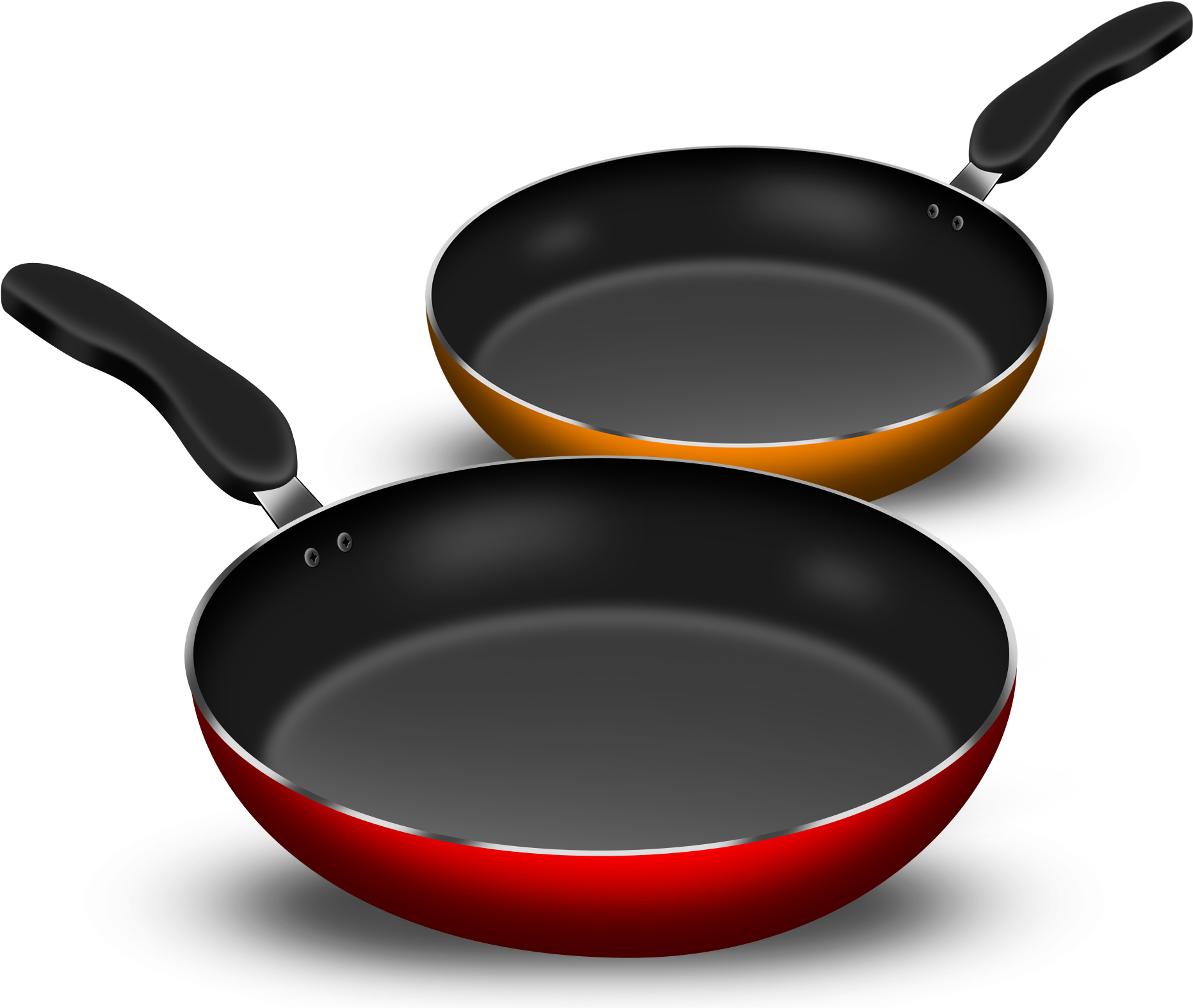 Two Nonstick Frying Pans PNG Image