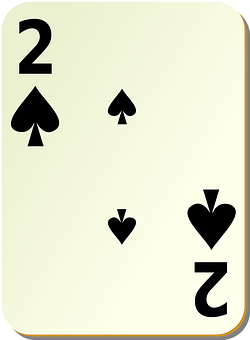 Two_of_ Spades_ Playing_ Card PNG Image