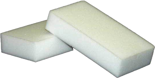 Two White Cleaning Sponges PNG Image