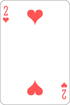 Twoof Hearts Playing Card PNG Image