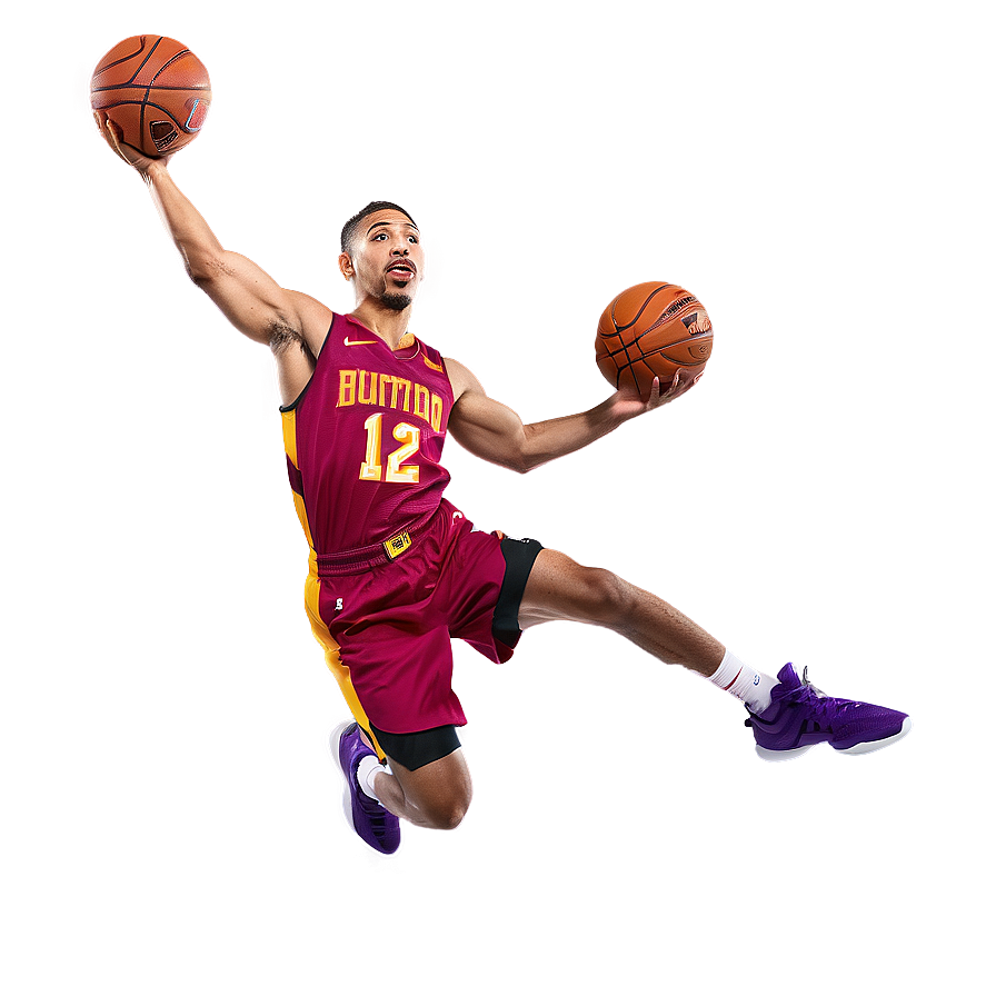 Tyrese Haliburton Dunk Action Png 06132024 PNG Image