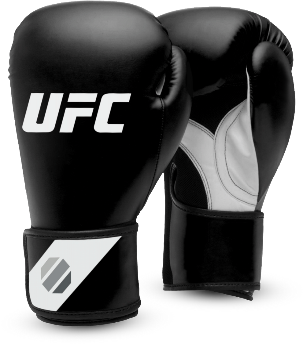 U F C Boxing Gloves Black PNG Image