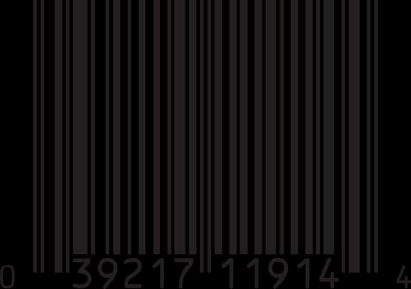 U P C Barcode3921711914 PNG Image