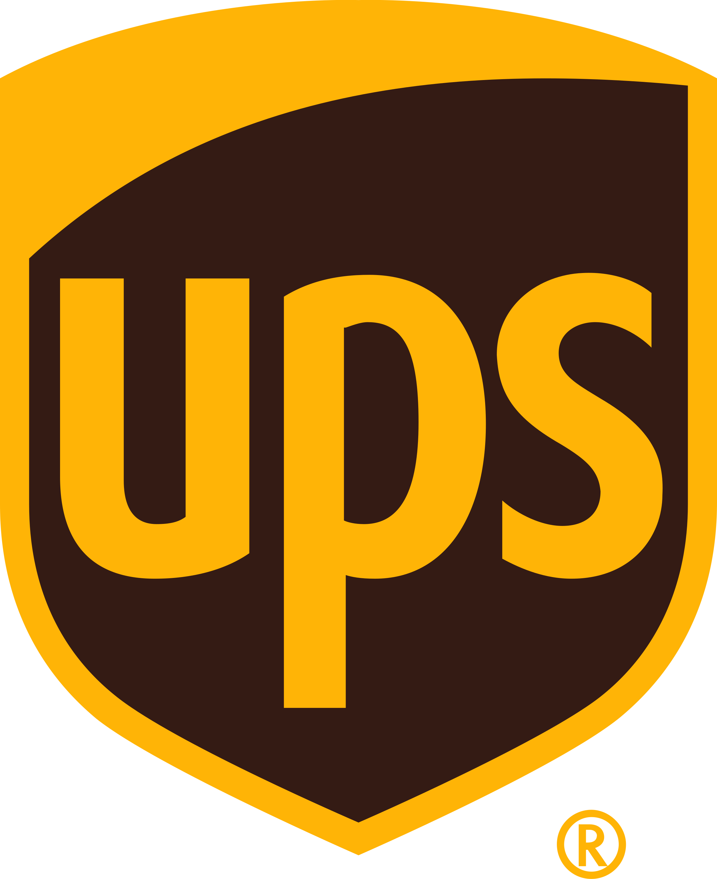 U P S Logo Shield Design PNG Image