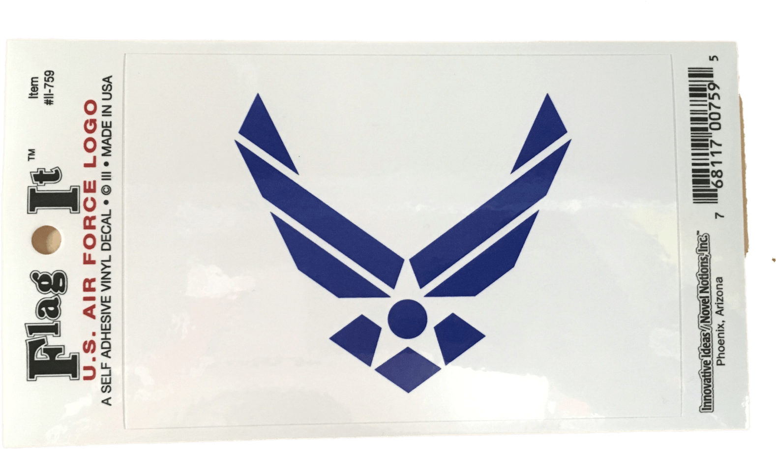 U S Air Force Logo Vinyl Decal Packaging PNG Image