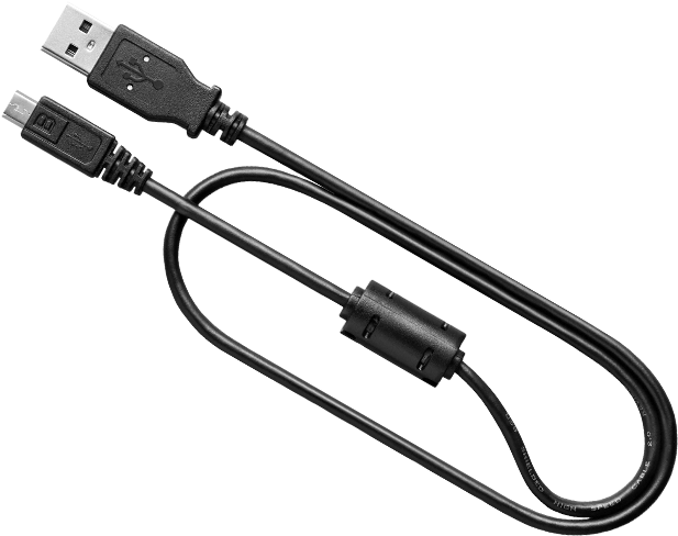 U S B Cable Black Background PNG Image