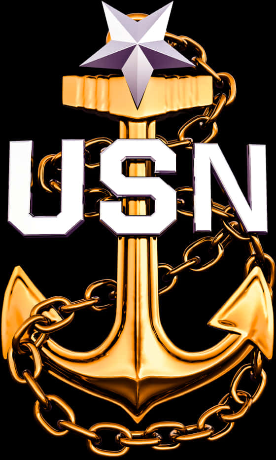 U S N Anchor Emblem PNG Image