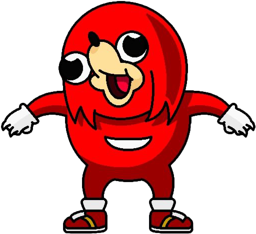 Ugandan_ Knuckles_ Meme_ Character PNG Image