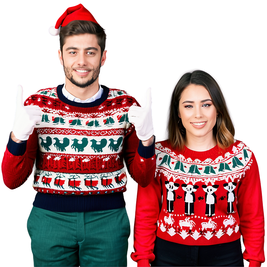 Ugly Christmas Sweater Day Celebration Png 06122024 PNG Image