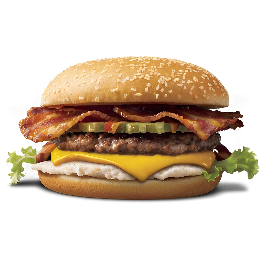 Ultimate Bacon Cheeseburger Png 05242024 PNG Image