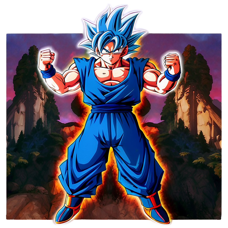 Ultra Instinct Goku Action Pose Png 06132024 PNG Image