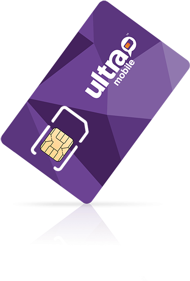 Ultra Mobile S I M Card Reflection PNG Image