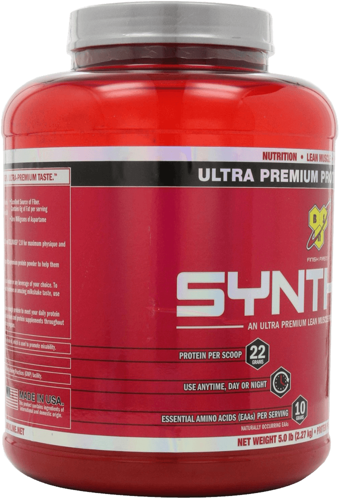 Ultra Premium Protein Powder Container PNG Image