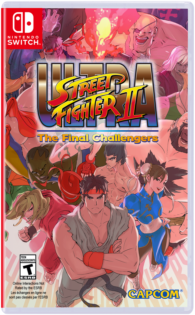 Ultra Street Fighter I I Switch Cover Art PNG Image