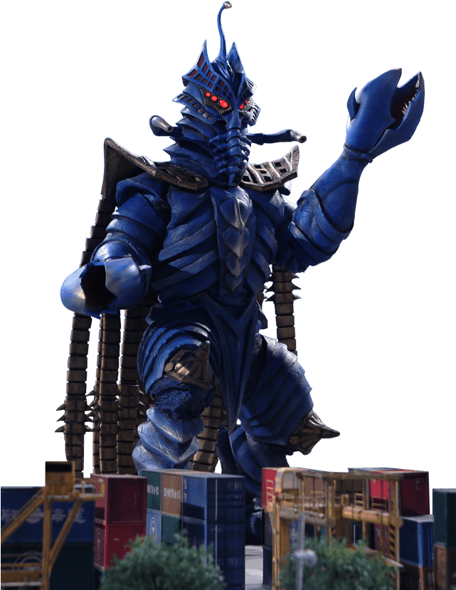 Ultraman_ Blue_ Kaiju_ Attack PNG Image