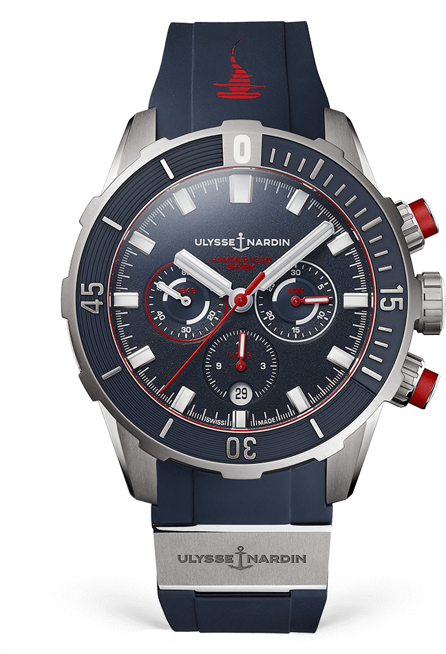 Ulysse Nardin Diver Chronograph Watch PNG Image