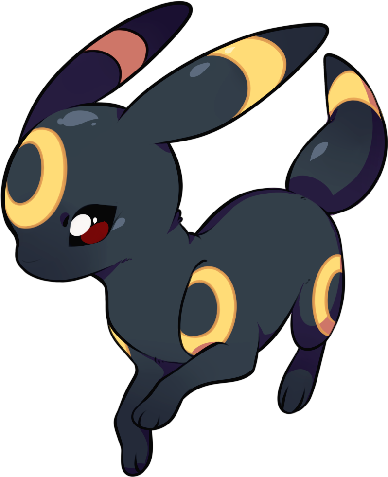 Umbreon Pokemon Illustration PNG Image