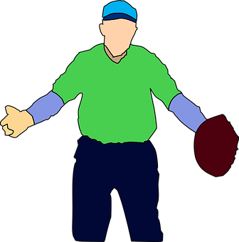 Umpire Signaling Outin Cricket PNG Image