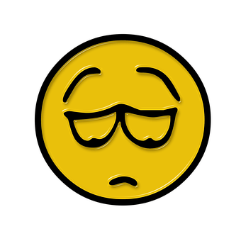 Unamused Yellow Emoji PNG Image