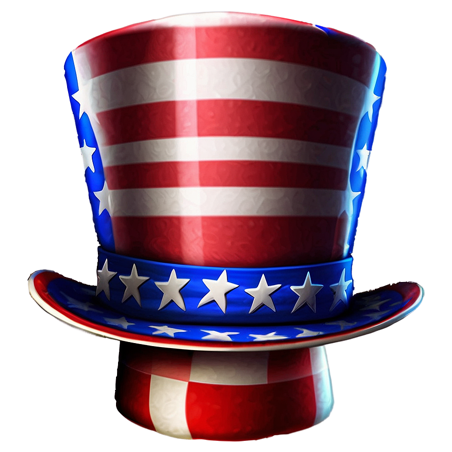 Uncle Sam Hat 4th Of July Png Vkh PNG Image