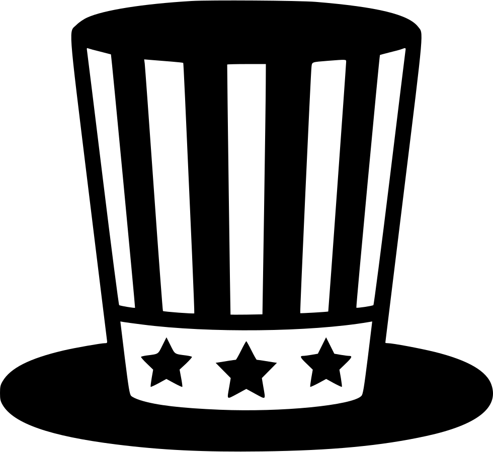 Uncle Sam Hat Graphic PNG Image