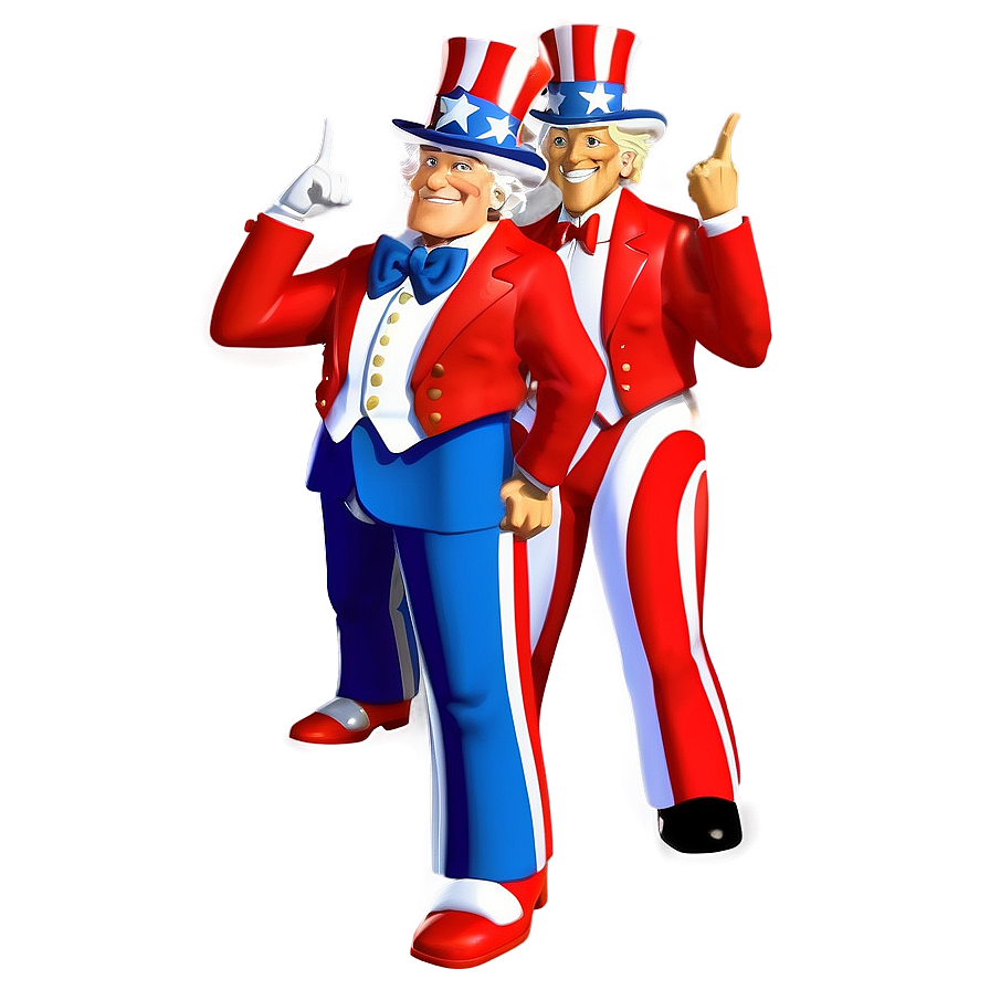 Uncle Sam In Action Pose Png Tdr9 PNG Image