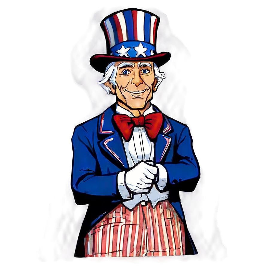 Uncle Sam Independence Day Png Pde PNG Image