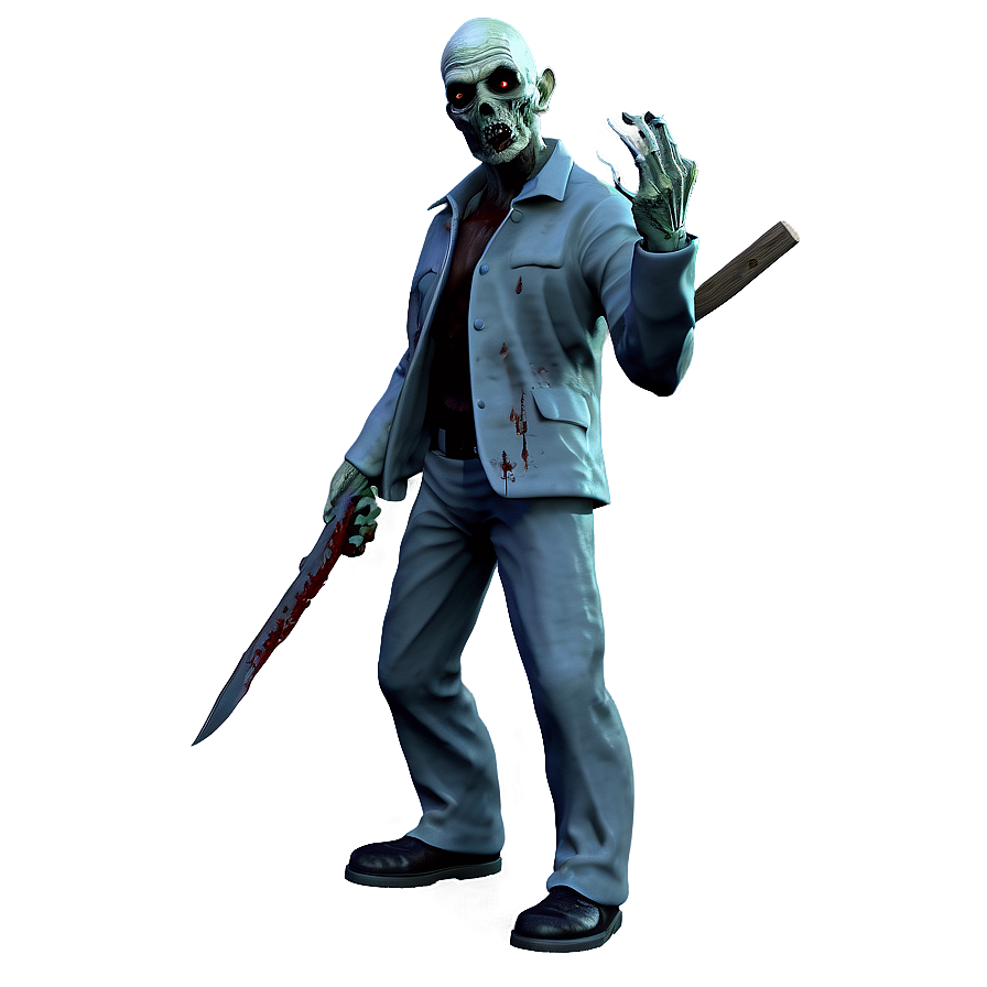 Undead Killer Zombie Png 06242024 PNG Image