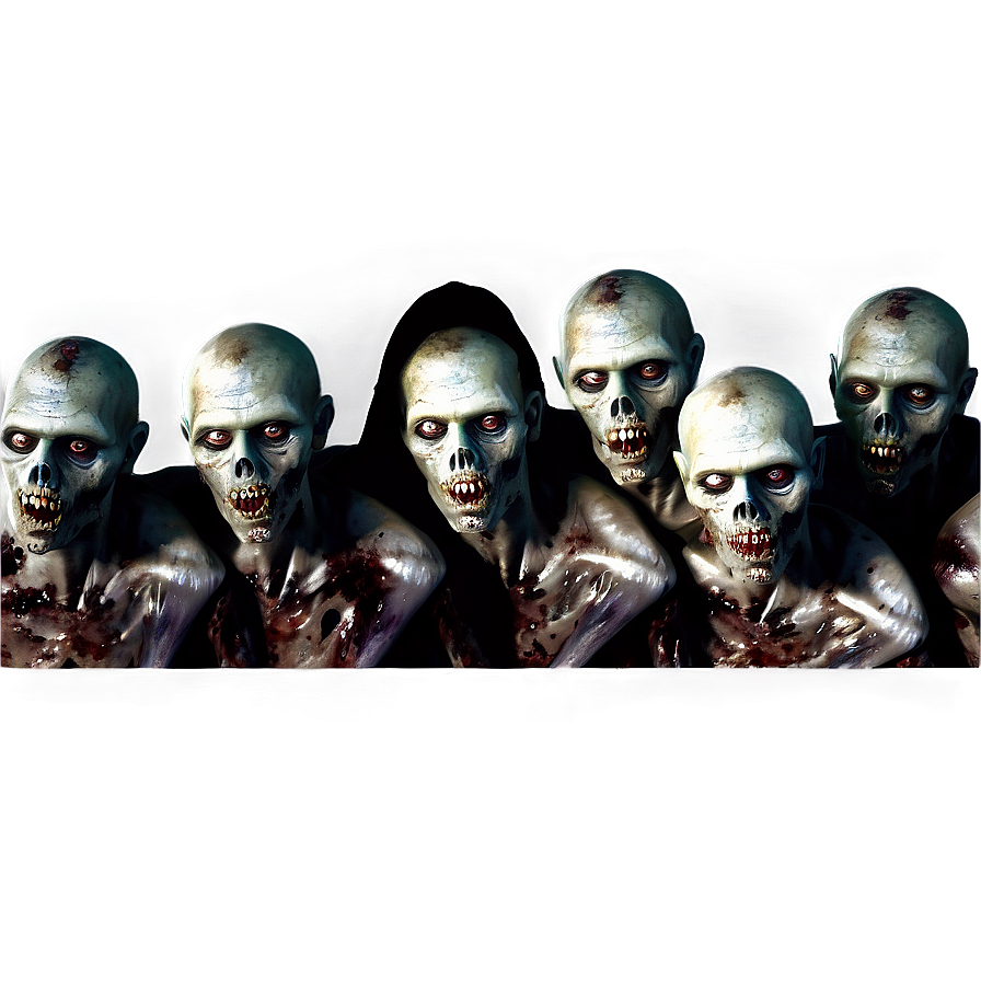 Undead Zombie Horde Png 05032024 PNG Image