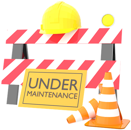 Under Maintenance Safety Equipment PNG Image