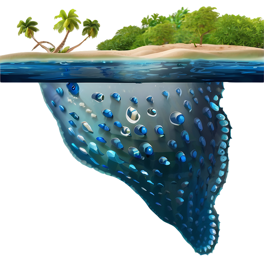 Underwater D PNG Image